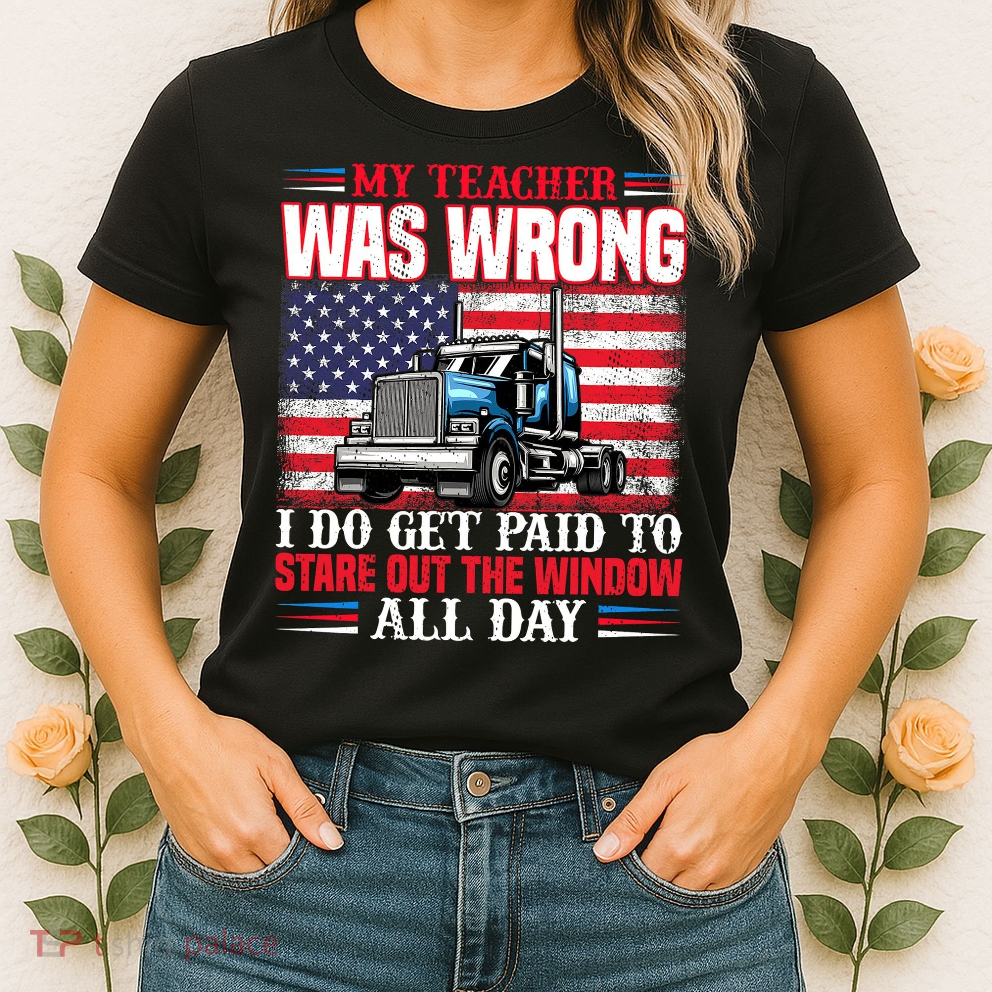 Teacher Quote I Do Get Paid To Stare Out The Window Women's T-Shirt