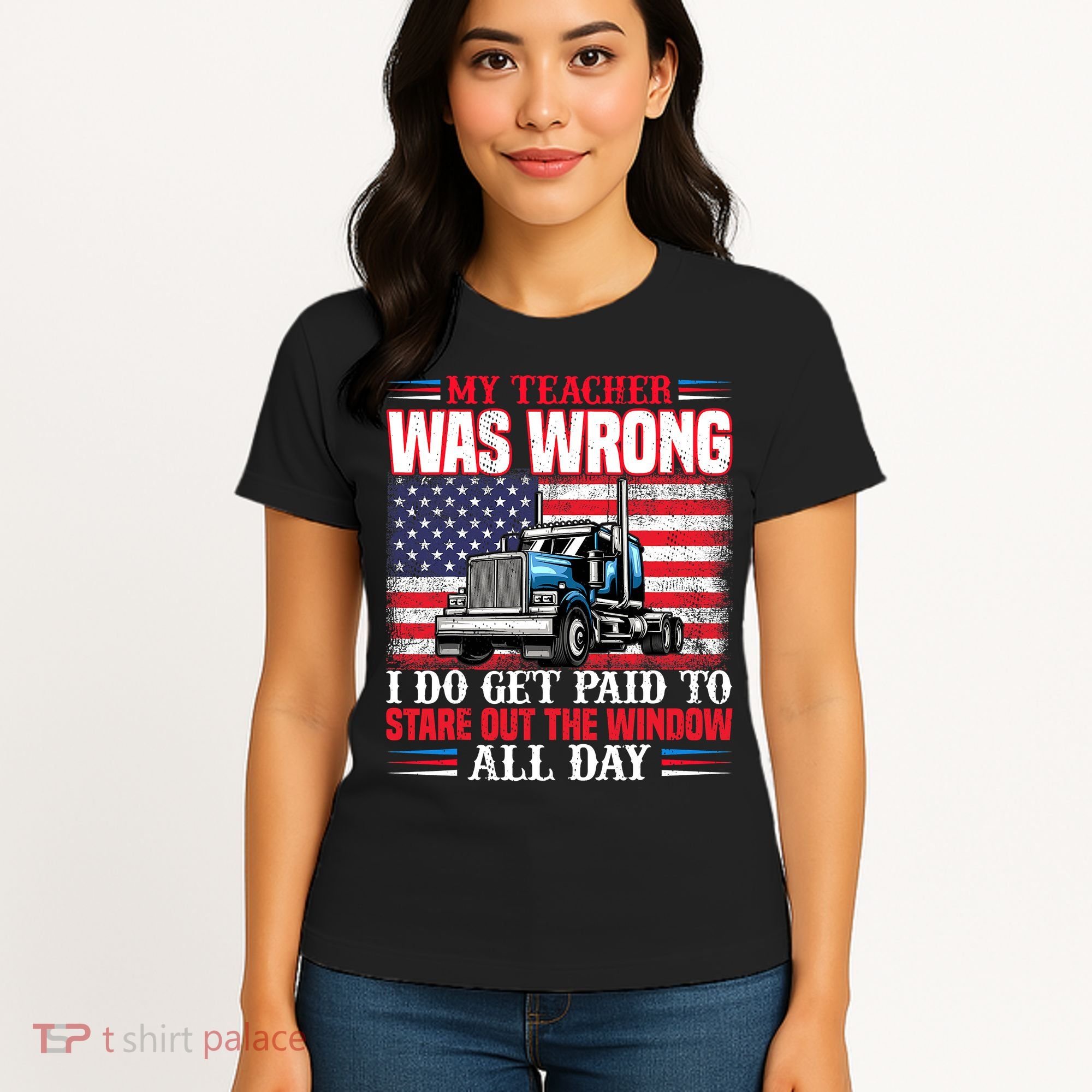 Teacher Quote I Do Get Paid To Stare Out The Window Women's T-Shirt