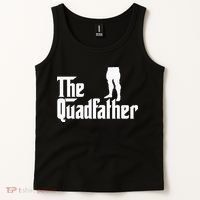 The Quadfather Leg Day Gym Motivation Pump Cover To Gains Tank Top thumb 2