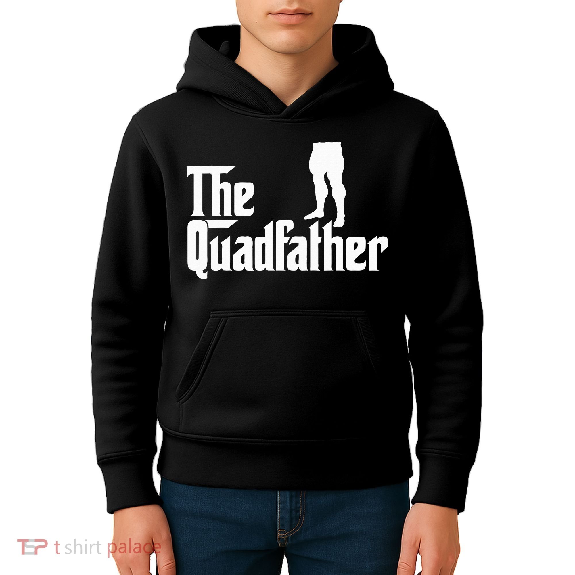 The Quadfather Leg Day Gym Motivation Pump Cover To Gains Kids Hoodie