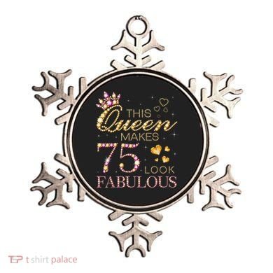 This Queen Makes 75 Look Fabulous 75th Birthday Present Queen B-day Ornament
