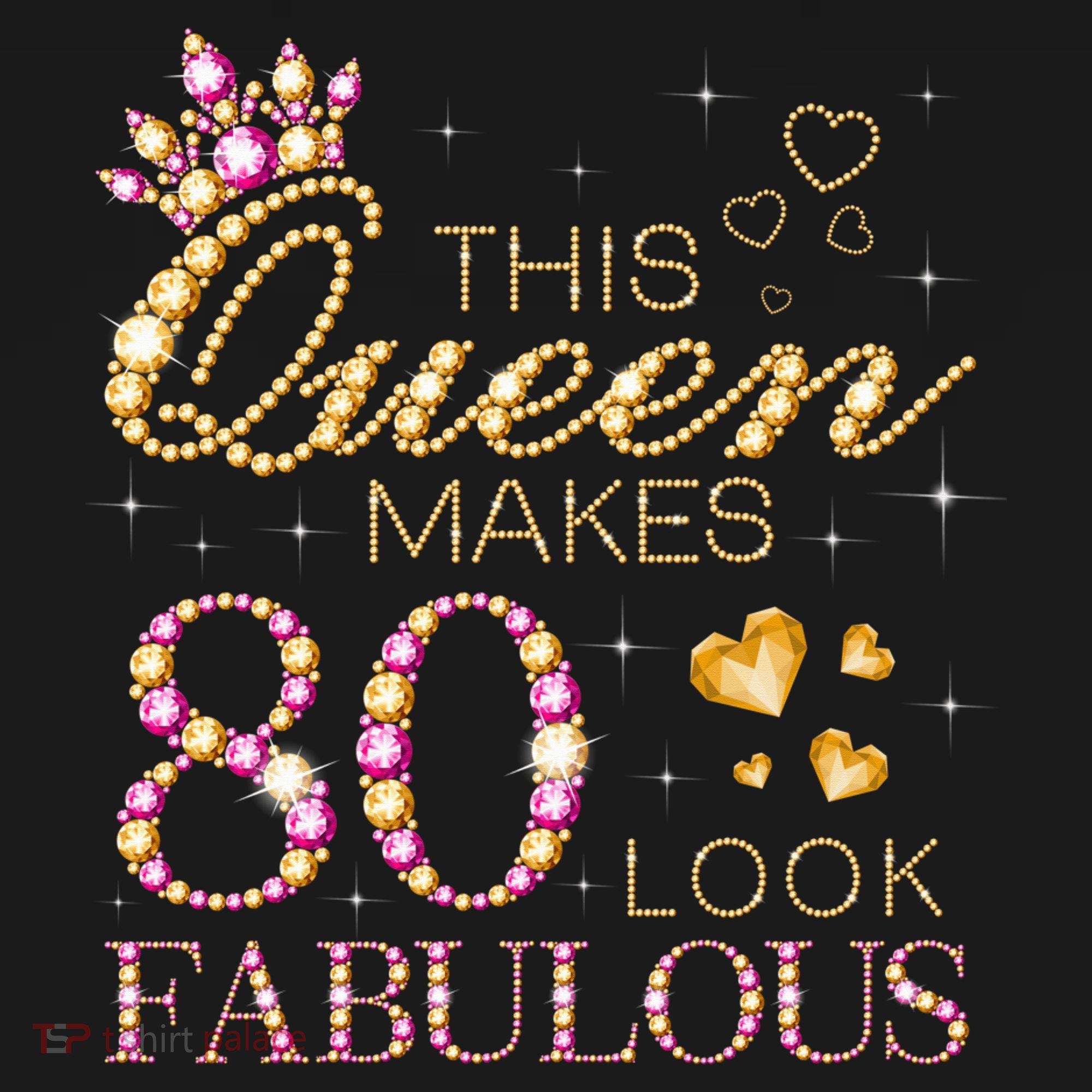 This Queen Makes 80 Look Fabulous 80th Birthday Queen B-day Women's Tank Top