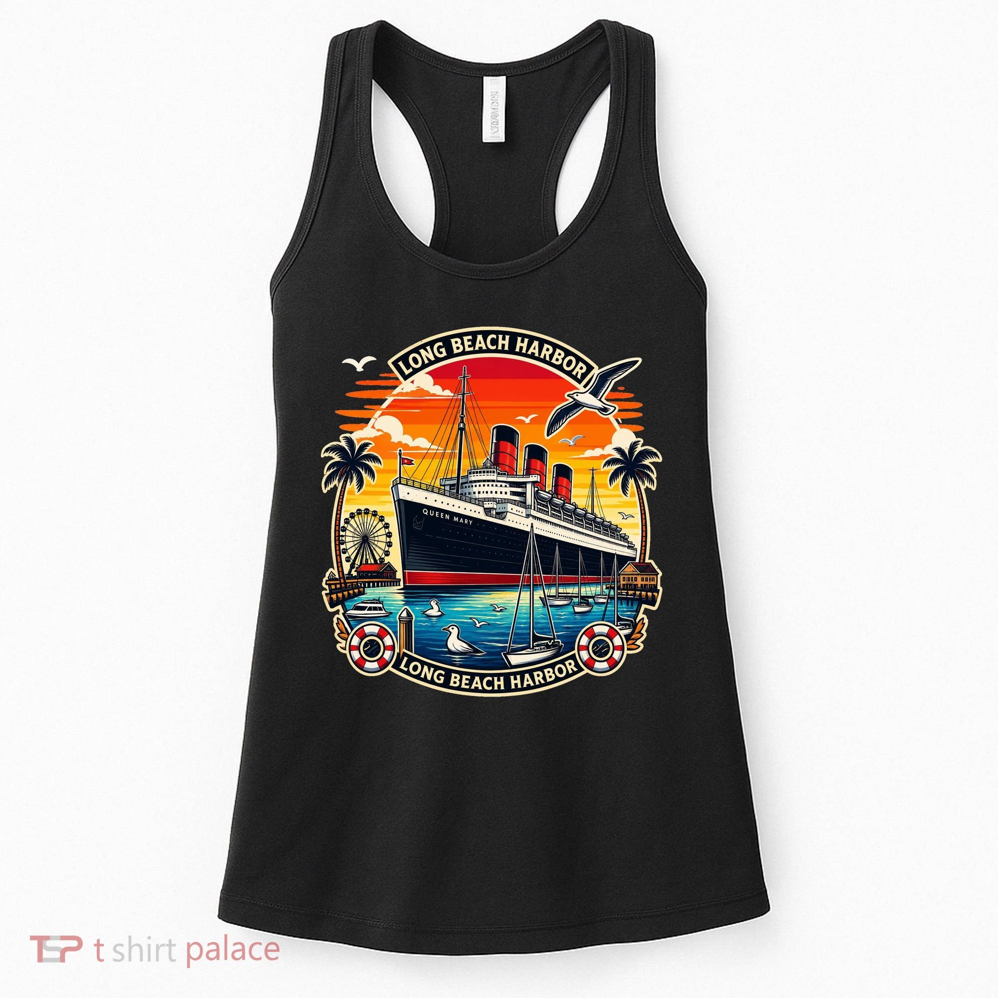 The Queen Mary Long Beach Historic Ocean Liner Women's Tank Top