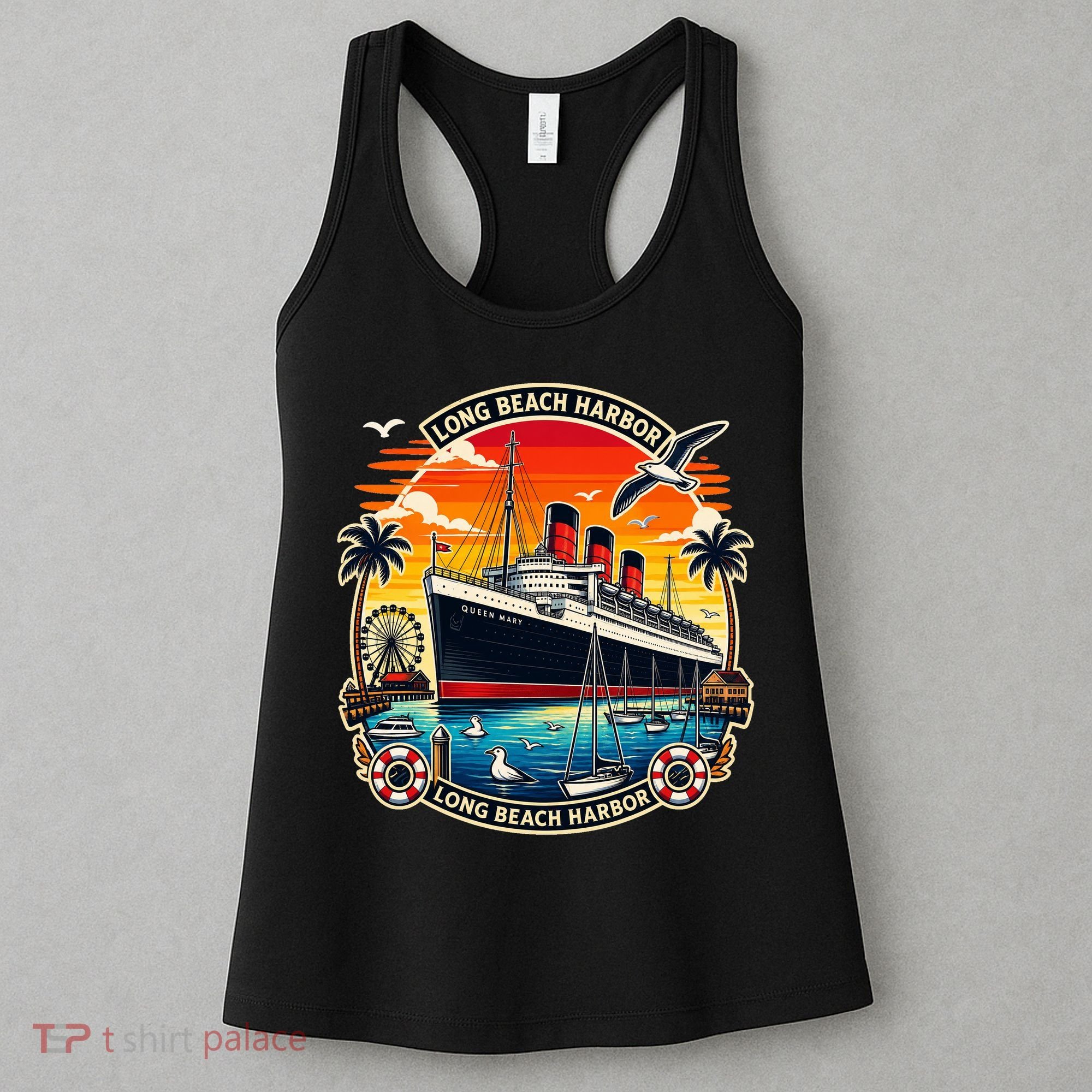 The Queen Mary Long Beach Historic Ocean Liner Women's Tank Top