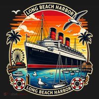 The Queen Mary Long Beach Historic Ocean Liner Women's Tank Top thumb 5