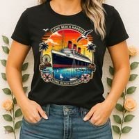 The Queen Mary Long Beach Historic Ocean Liner Women's T-Shirt thumb 2