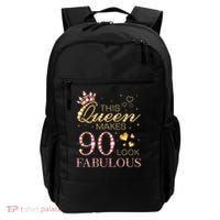 This Queen Makes 90 Look Fabulous 90th Birthday Queen B-Day Backpack thumb 0