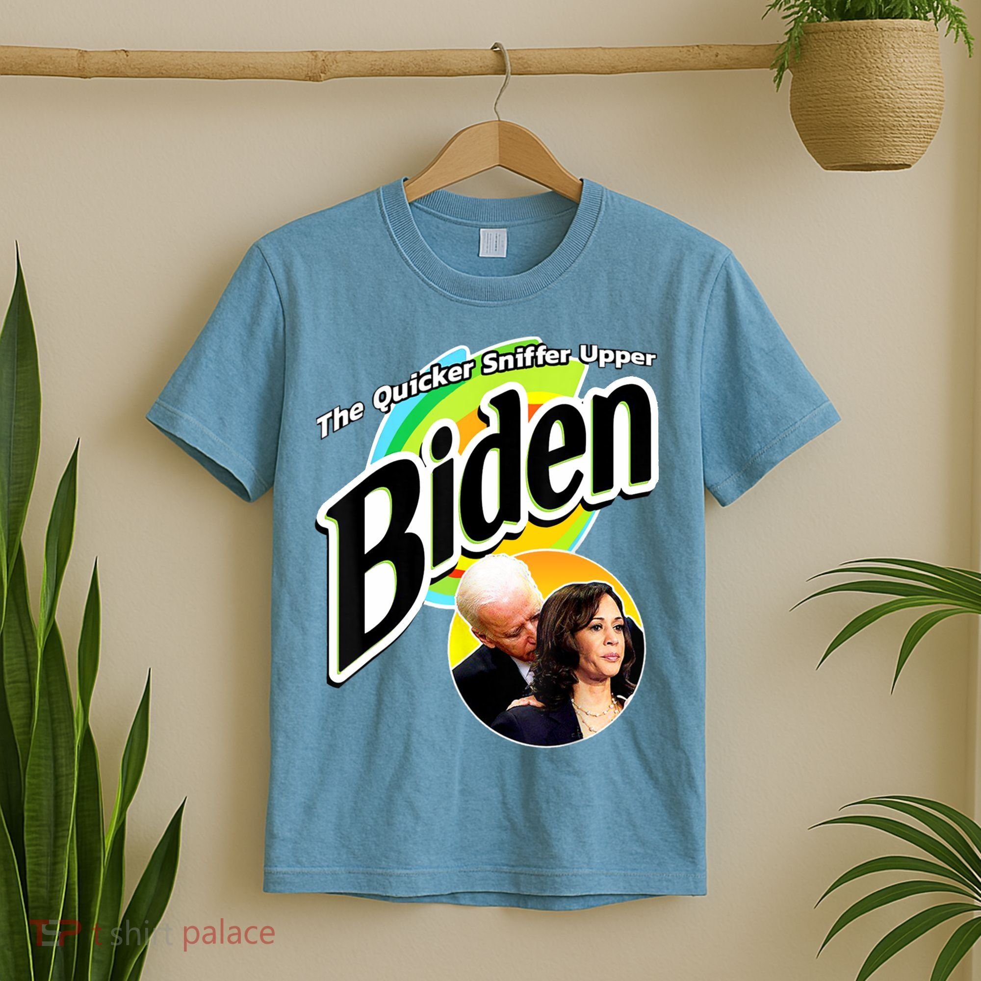 The Quicker Sniffer Upper Cute Gift Anti Biden Cute Gift Pro Trump Funny Great G T-Shirt