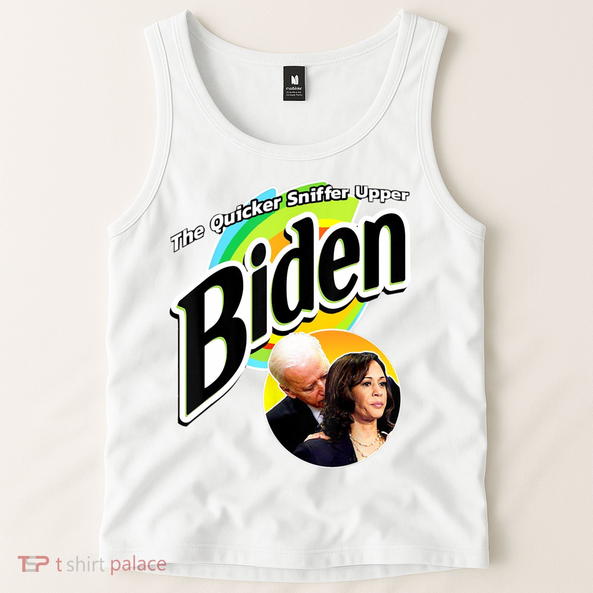 The Quicker Sniffer Upper Cute Gift Anti Biden Cute Gift Pro Trump Funny Great G Tank Top