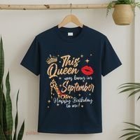 This Queen Was Born In September Happy Birthday To Me T-Shirt thumb 2