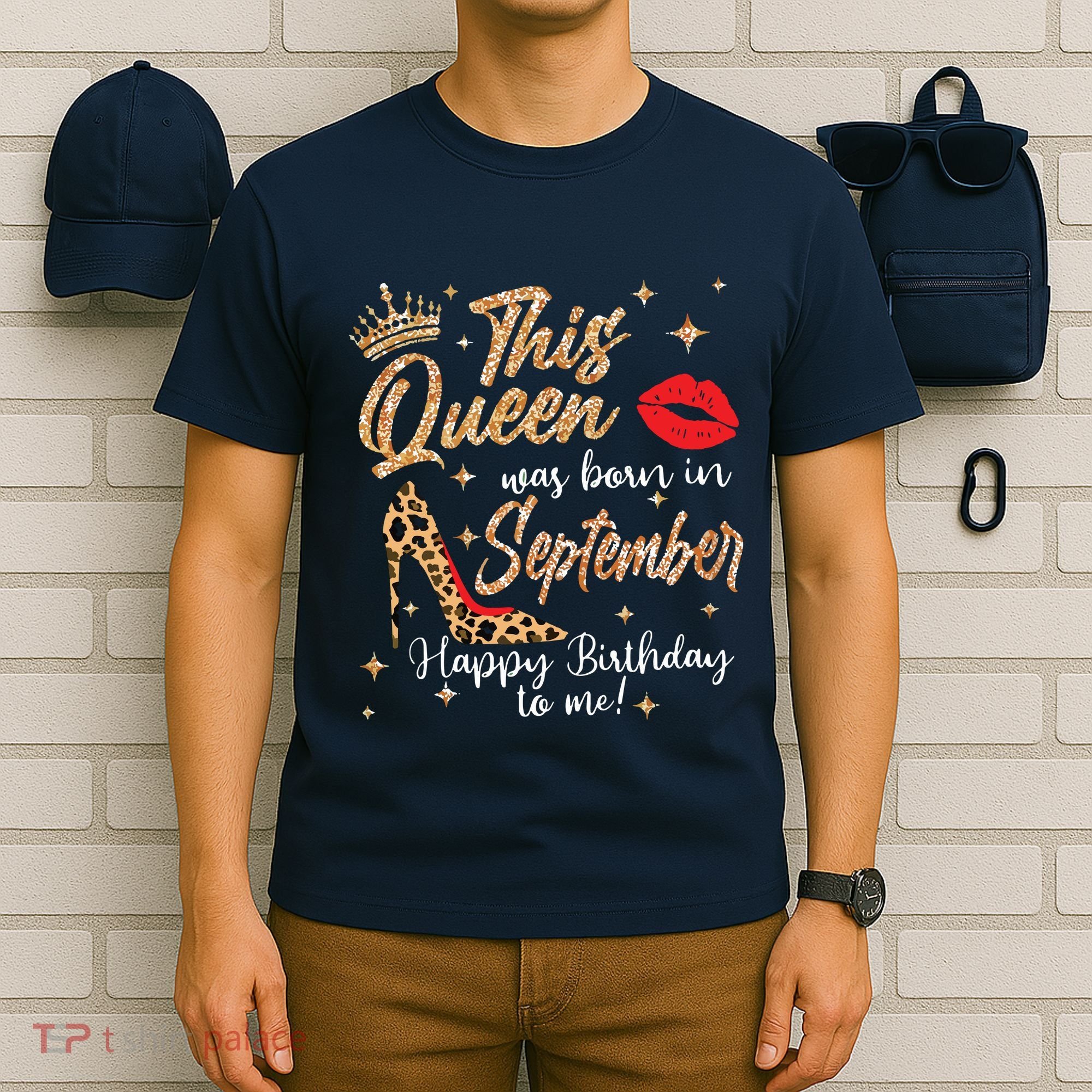 This Queen Was Born In September Happy Birthday To Me T-Shirt