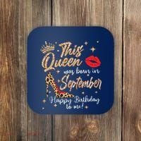 This Queen Was Born In September Happy Birthday To Me Coaster thumb 0