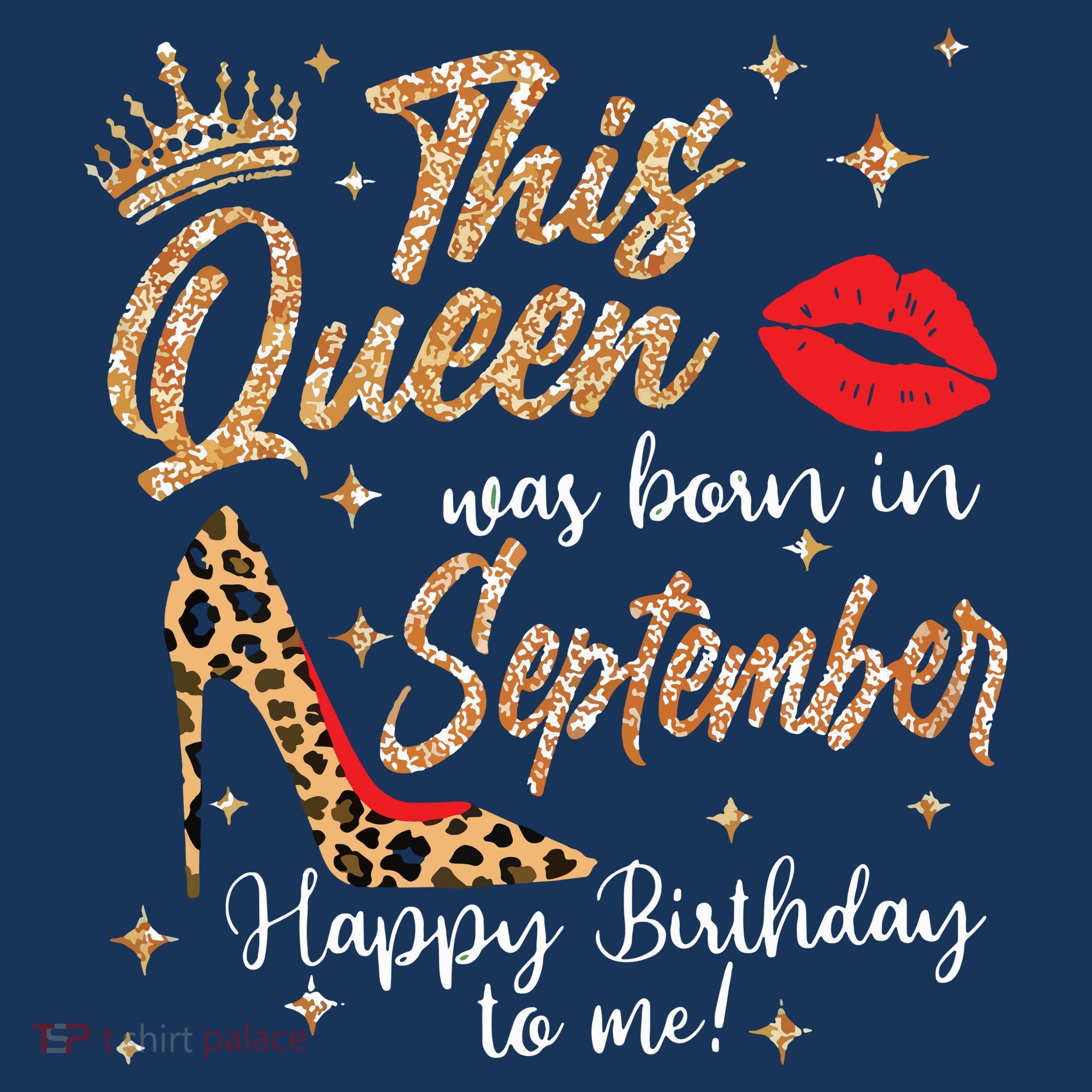 This Queen Was Born In September Happy Birthday To Me Coaster
