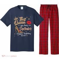 This Queen Was Born In September Happy Birthday To Me Pajama Set thumb 0