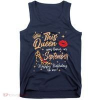 This Queen Was Born In September Happy Birthday To Me Tank Top thumb 0