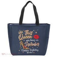 This Queen Was Born In September Happy Birthday To Me Tote Bag thumb 0