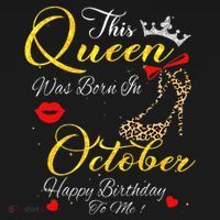 This Queen Was Born In October Birthday Gifts Women Her Women's Hoodie thumb 2