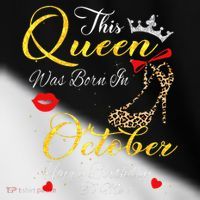 This Queen Was Born In October Birthday Gifts Women Her Toddler Fine Jersey T-Shirt thumb 2