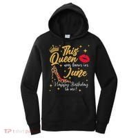This Queen Was Born In June Happy Birthday To Me Women's Hoodie thumb 0
