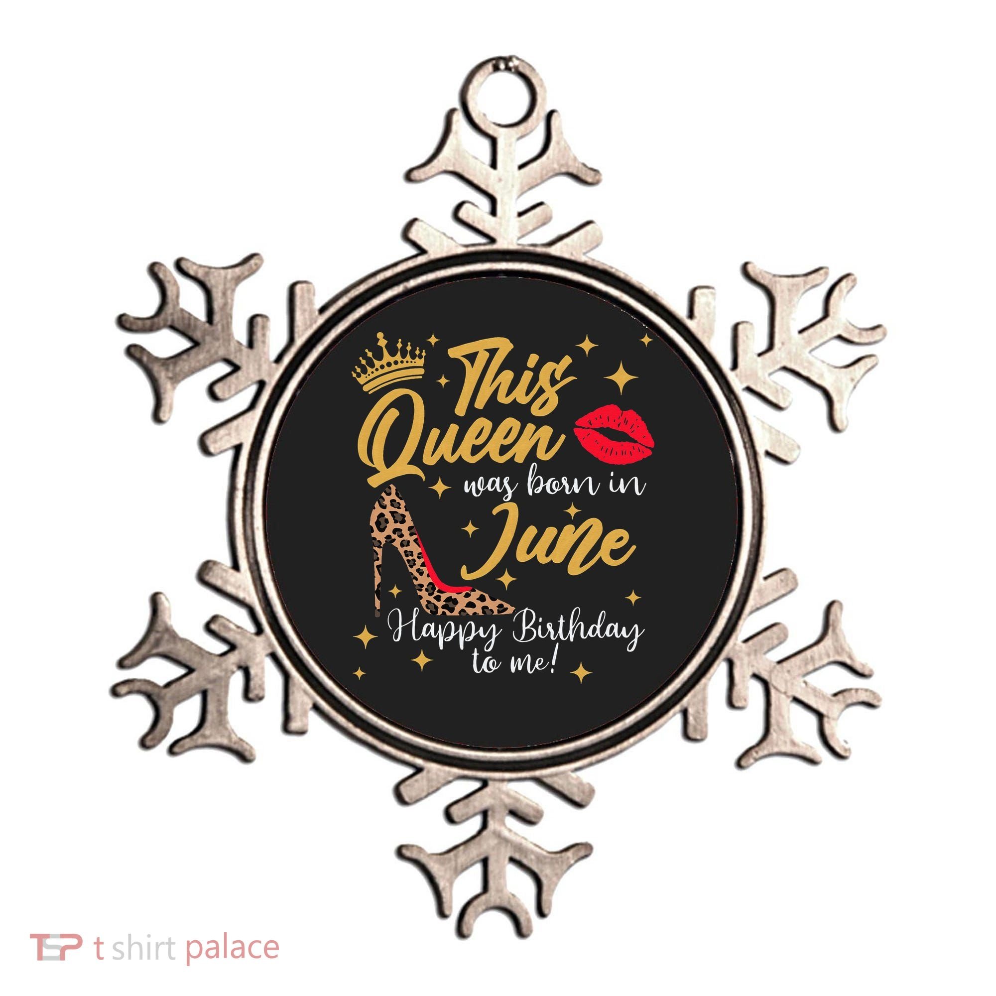 This Queen Was Born In June Happy Birthday To Me Ornament