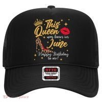 This Queen Was Born In June Happy Birthday To Me Hat thumb 0