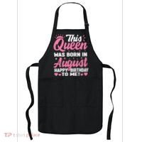 This Queen Was Born In August Birthday Apron thumb 0