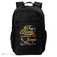 This Queen Was Born Scorpio October November Birthday Gift Backpack thumb 0