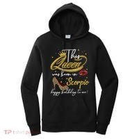 This Queen Was Born Scorpio October November Birthday Gift Women's Hoodie thumb 0