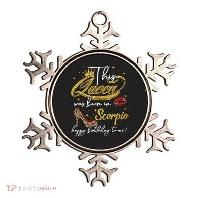 This Queen Was Born Scorpio October November Birthday Gift Ornament