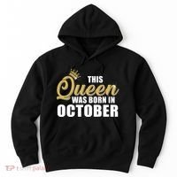 This Queen Was Born In October Hoodie thumb 0