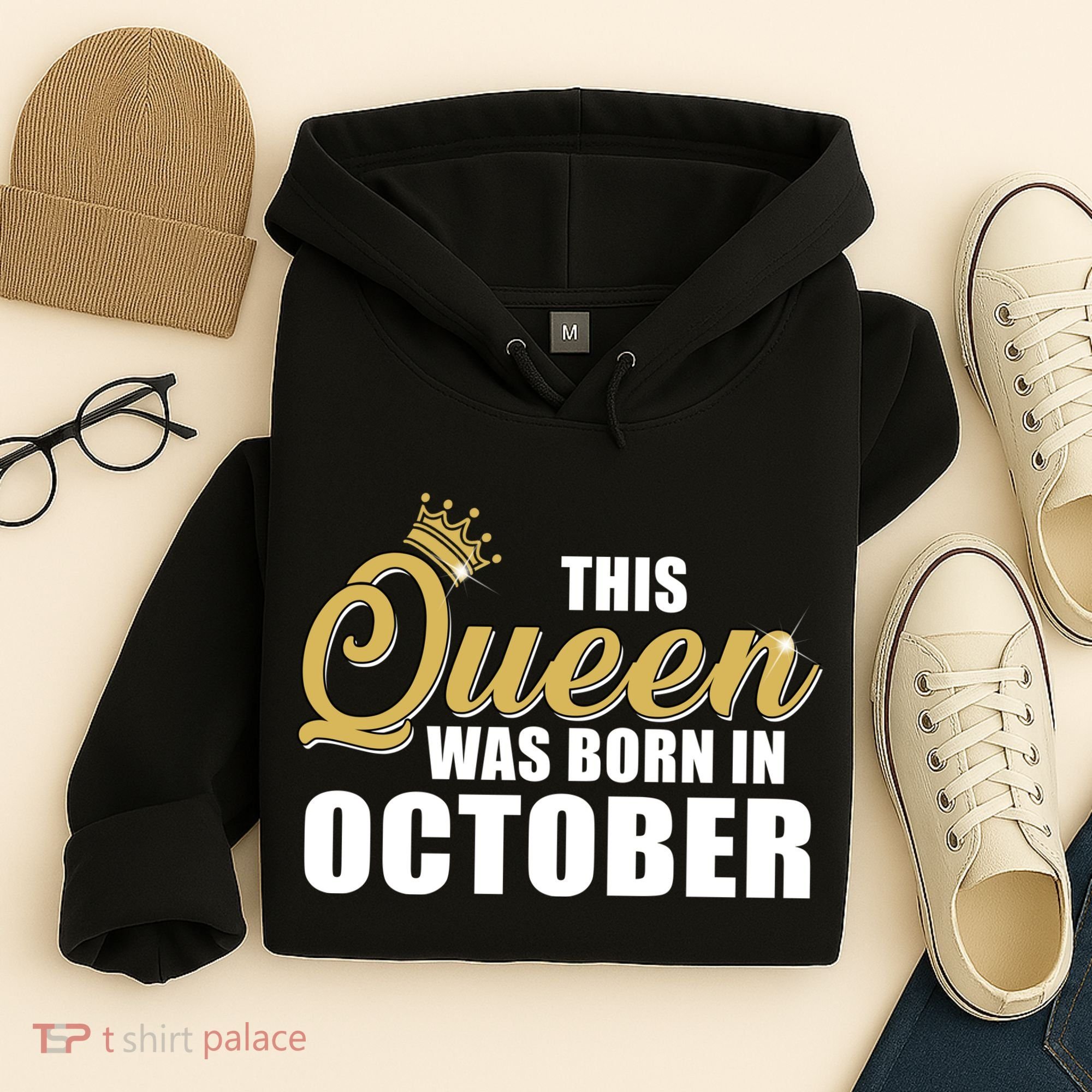 This Queen Was Born In October Hoodie