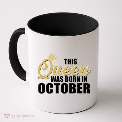 This Queen Was Born In October Coffee Mug