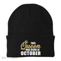 This Queen Was Born In October Beanie thumb 0