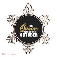 This Queen Was Born In October Ornament thumb 0