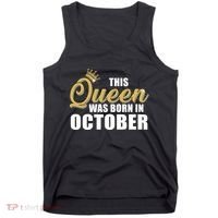 This Queen Was Born In October Tank Top thumb 0