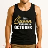 This Queen Was Born In October Tank Top thumb 3