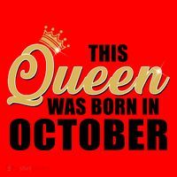 This Queen Was Born In October Santa Hat thumb 1