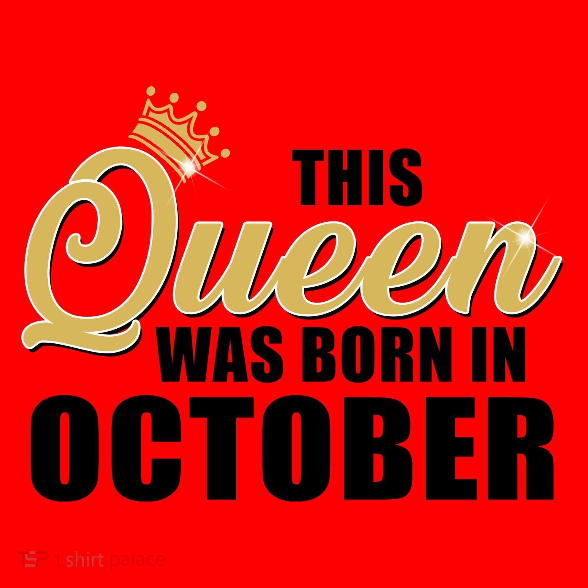 This Queen Was Born In October Santa Hat
