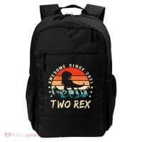 Two Rex 2nd Birthday Gift Second Dinosaur 2 Year Old Backpack thumb 0