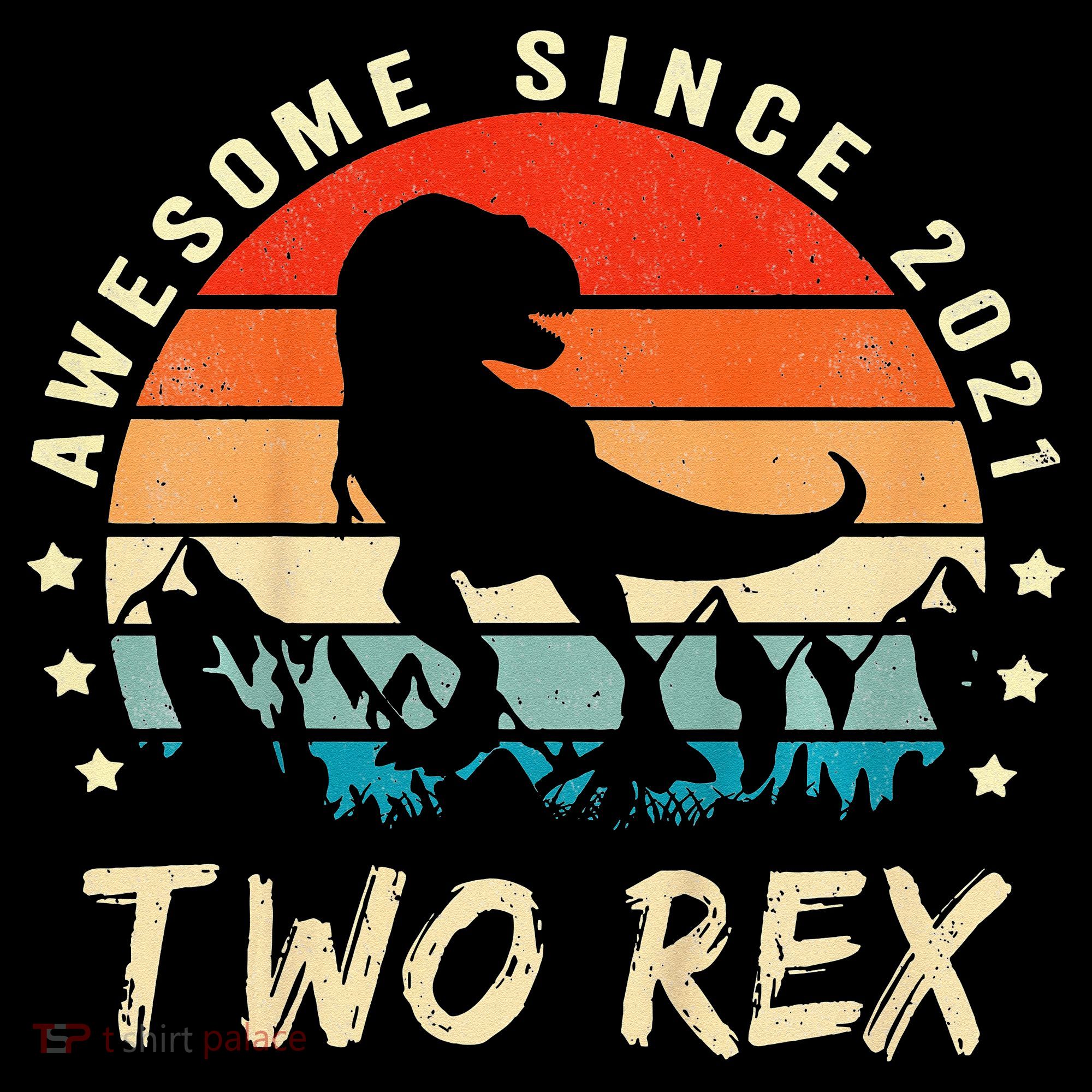 Two Rex 2nd Birthday Gift Second Dinosaur 2 Year Old Tote Bag