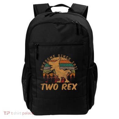 Two Rex 2nd Birthday Gifts Second Dinosaur 2 Year Old Backpack