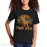 Two Rex 2nd Birthday Gifts Second Dinosaur 2 Year Old Kids T-Shirt thumb 2