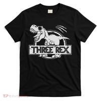 Three Rex 3rd Birthday Dinosaur Matching Family T-Shirt thumb 0