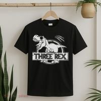 Three Rex 3rd Birthday Dinosaur Matching Family T-Shirt thumb 2