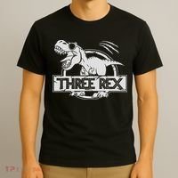 Three Rex 3rd Birthday Dinosaur Matching Family T-Shirt thumb 3