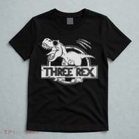 Three Rex 3rd Birthday Dinosaur Matching Family T-Shirt thumb 5