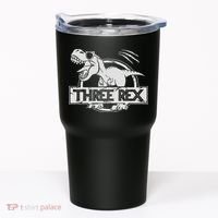 Three Rex 3rd Birthday Dinosaur Matching Family Tumbler thumb 0