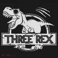 Three Rex 3rd Birthday Dinosaur Matching Family Baby Bodysuit thumb 2