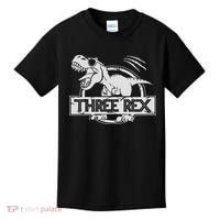 Three Rex 3rd Birthday Dinosaur Matching Family Kids T-Shirt thumb 0