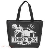Three Rex 3rd Birthday Dinosaur Matching Family Tote Bag thumb 0